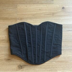 Express Black Lace Corset Top- Large